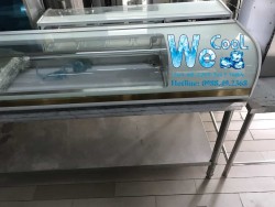 Tủ trưng bày Sushi 1 tầng kính trắng