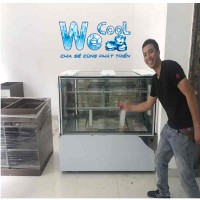 Tủ trưng bày bánh sinh nhật kính vuông 3 tầng