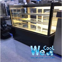 Tủ trưng bày bánh kem kính vuông 5 tầng