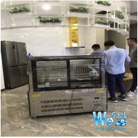 Tủ trưng bày kính cong 90cm để bàn