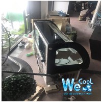 Tủ trưng bày kính cong 90cm để bàn