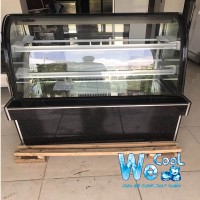 Tủ trưng bày bánh kính cong 3 tầng 1m