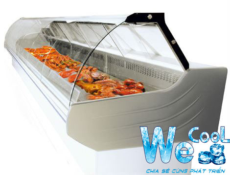 tủ trưng bày hải sản